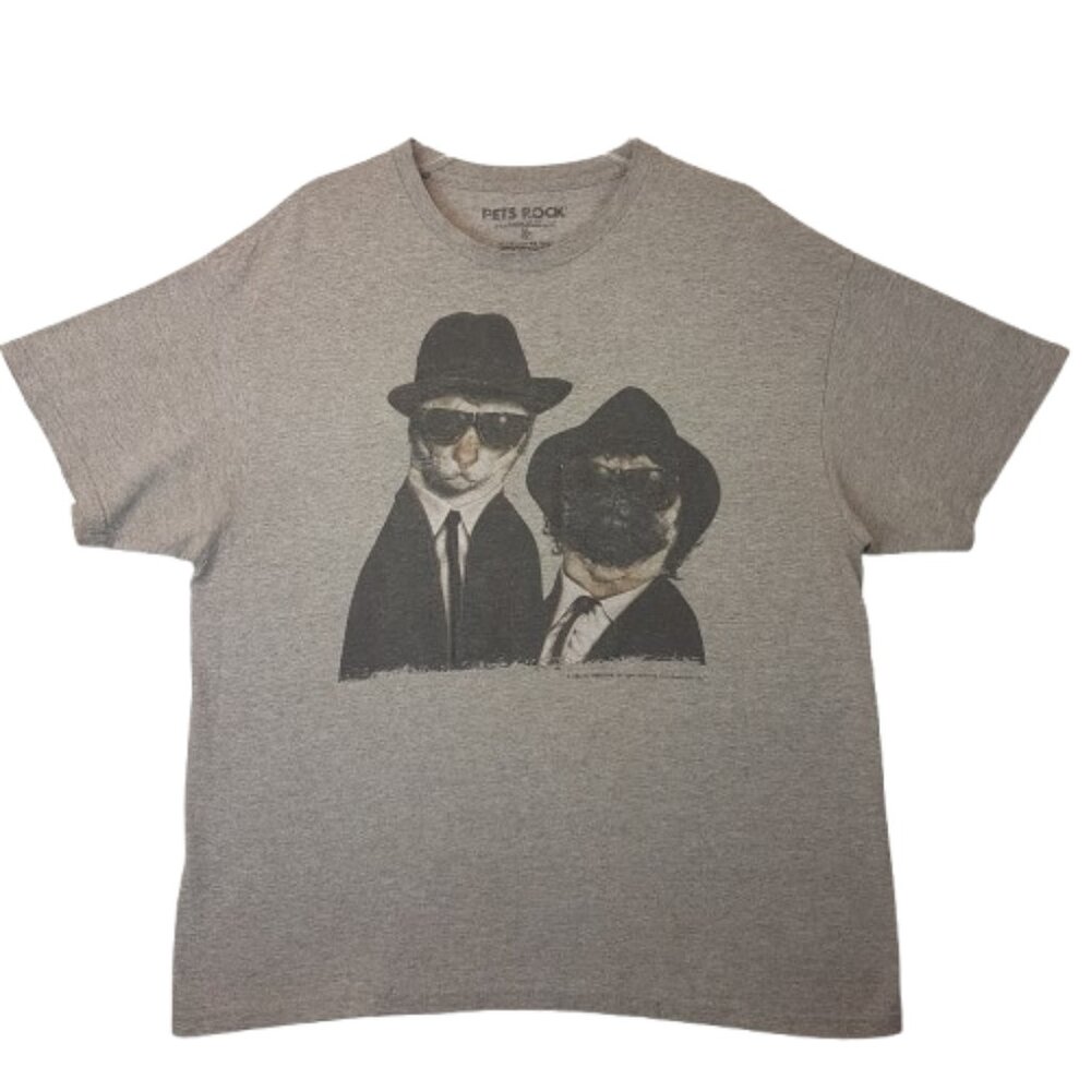 Vintage TAKKODA PETS ROCK Tee Shirt Extra Large US XL Blues Brothers Cat Dog